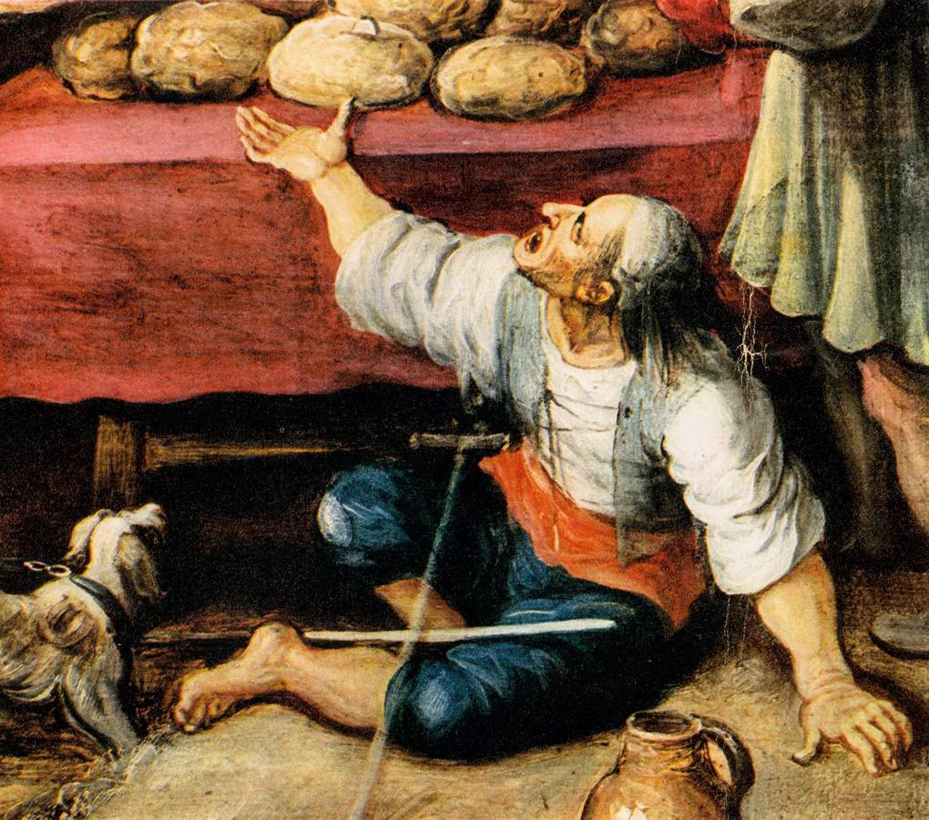 I sette atti di misericordia - dettaglio, Národní Galerie, Prague